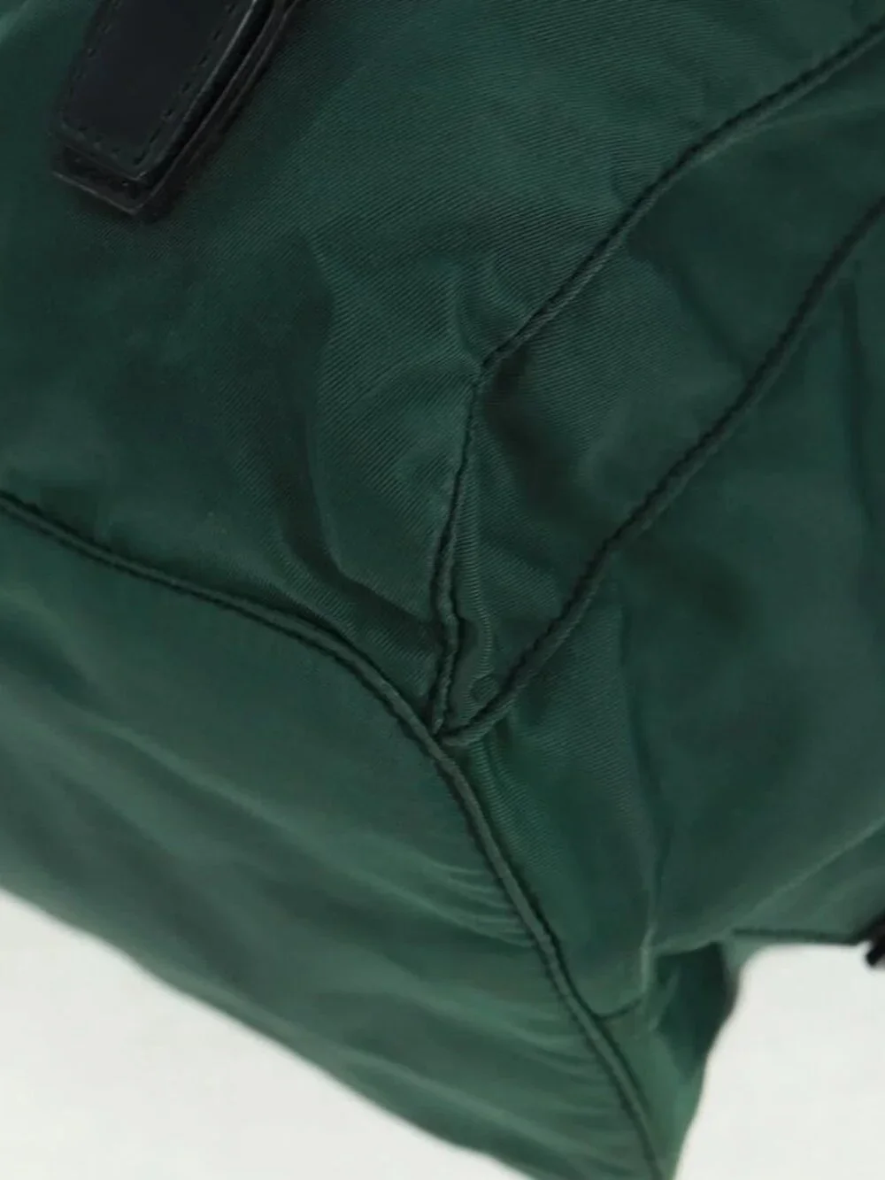 PRADA Backpack Nylon Green Silver Auth 161515 - Picture 3 of 16